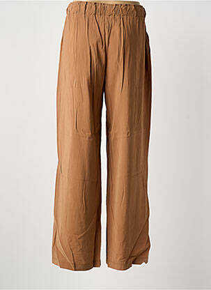 Pantalon droit taille élastique beige LOKITA femme