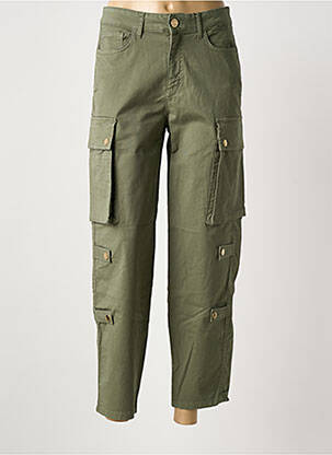 Pantalon cargo coupe droite vert FRACOMINA femme