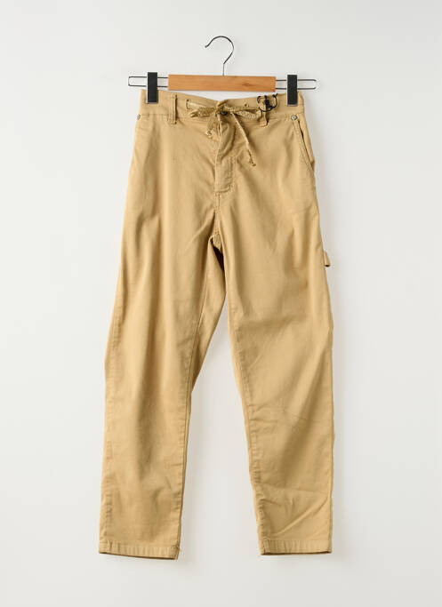 Pantalon cargo taille élastique beige PLEASE femme