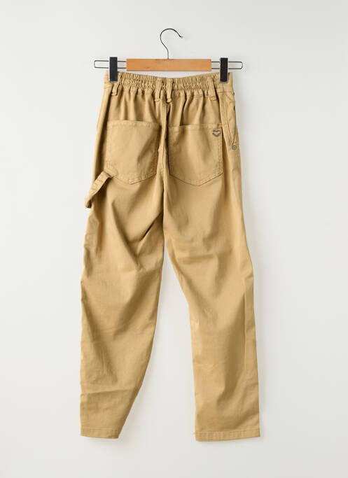 Pantalon cargo taille élastique beige PLEASE femme