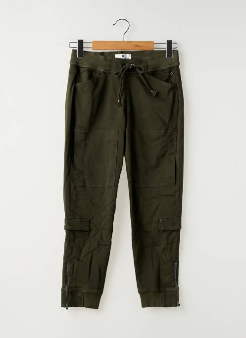 Pantalon cargo taille élastique vert FREEMAN T.PORTER femme