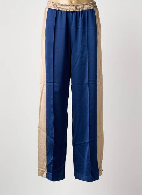 Pantalon droit taille élastique bleu IMPERIAL femme