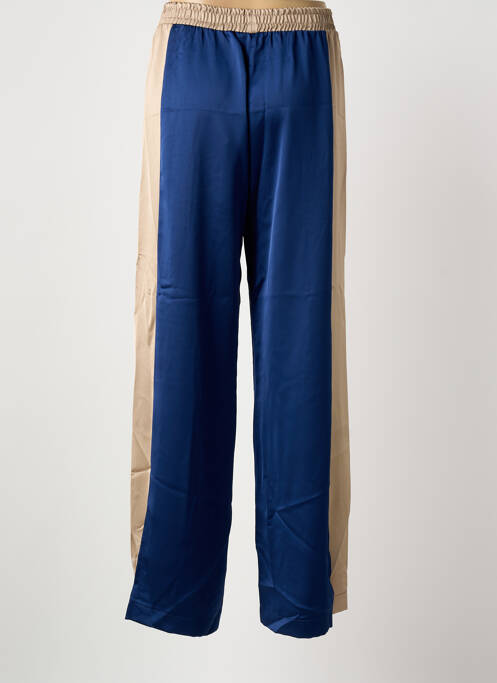 Pantalon droit taille élastique bleu IMPERIAL femme