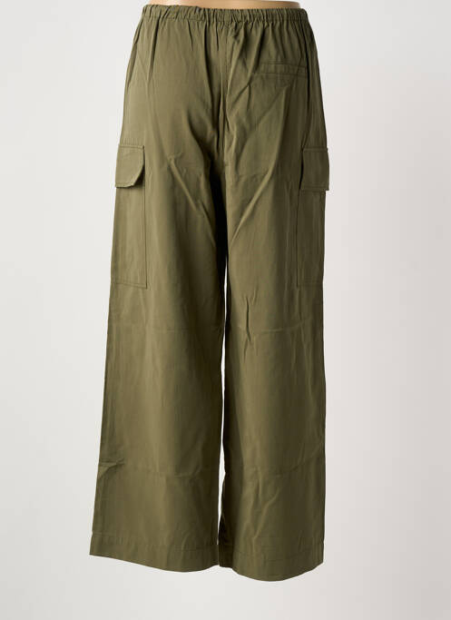 Pantalon cargo taille élastique vert GRACE & MILA femme