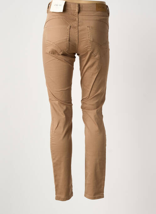 Pantalon slim poches beige CREAM femme