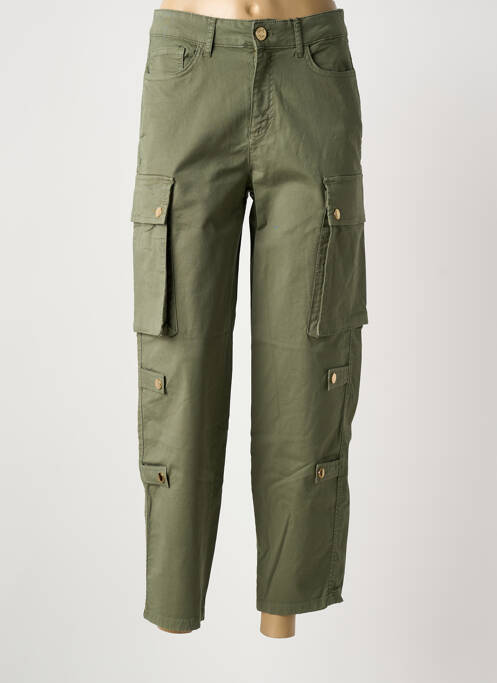 Pantalon cargo coupe droite vert FRACOMINA femme
