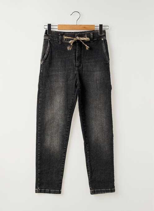 Jeans coupe slim noir PLEASE femme