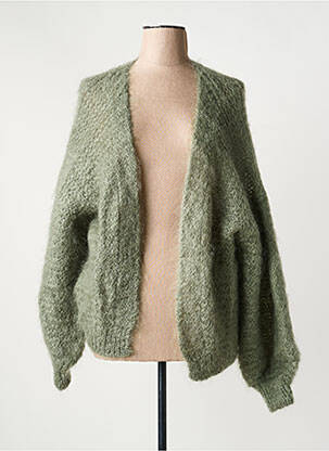 Gilet manches longues stretch vert TWNS THE LABEL femme