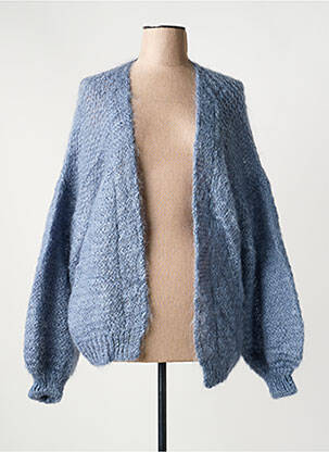 Gilet manches longues stretch bleu TWNS THE LABEL femme