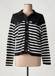 Gilet manches longues stretch noir WHITE STUFF femme