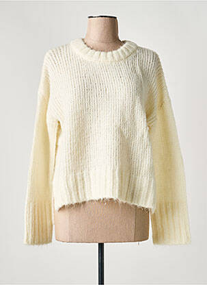 Pull stretch manches longues beige GRACE & MILA femme