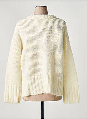 Pull stretch manches longues beige GRACE & MILA femme