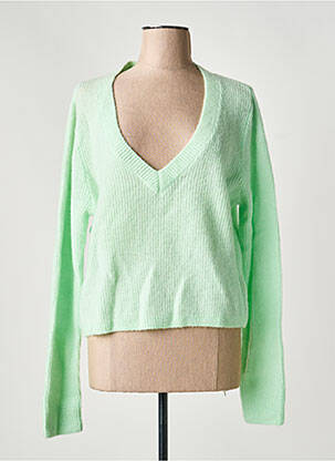 Pull coupe cintrée manches longues vert KARMA KOMA femme