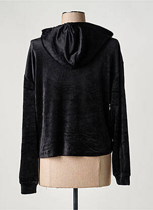 Sweat-shirt à capuche stretch manches longues noir PIECES femme