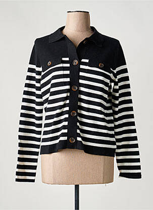 Gilet manches longues noir WHITE STUFF femme