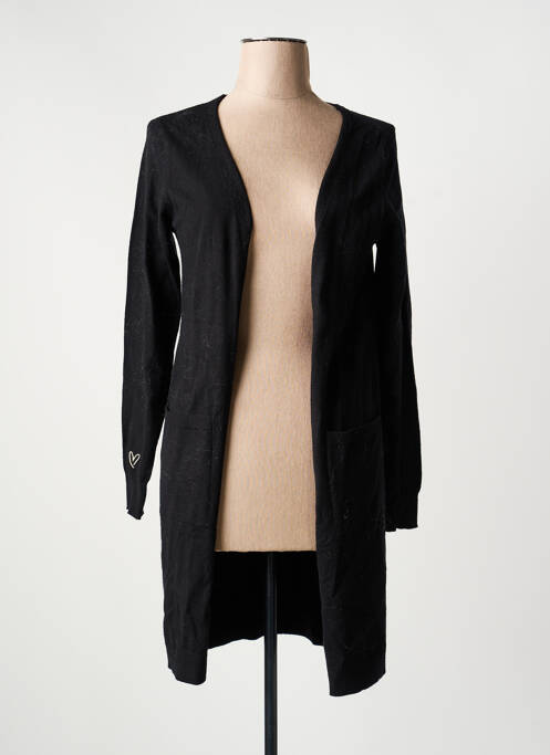 Gilet manches longues stretch noir CREAM femme