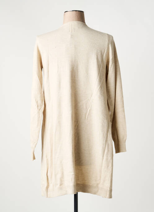 Gilet manches longues stretch beige CREAM femme