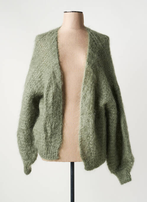 Gilet manches longues stretch vert TWNS THE LABEL femme