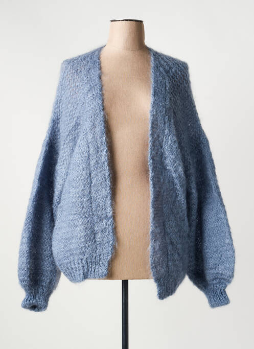 Gilet manches longues stretch bleu TWNS THE LABEL femme