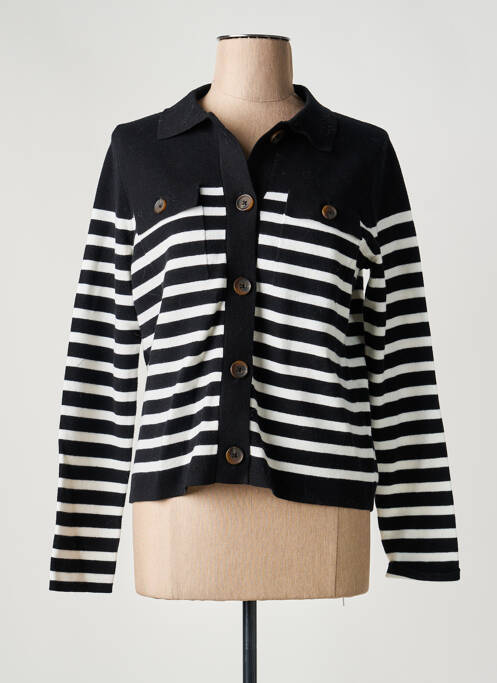 Gilet manches longues stretch noir WHITE STUFF femme