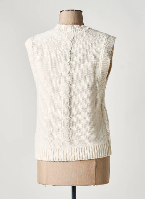 Gilet sans manche fermeture boutonnée sur le devant beige WHITE STUFF femme