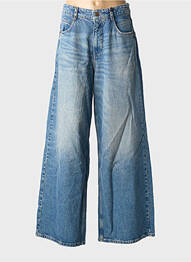 Jeans coupe large stretch taille haute bleu FREEMAN T.PORTER femme