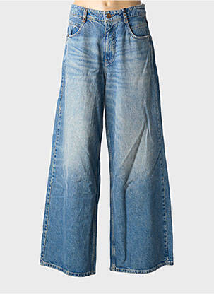 Jeans coupe large stretch taille haute bleu FREEMAN T.PORTER femme