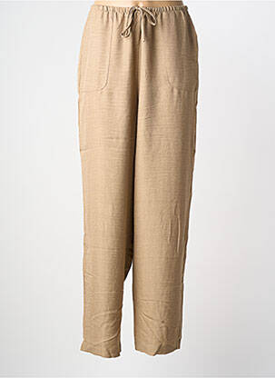 Pantalon droit taille haute taille haute marron VERO MODA femme