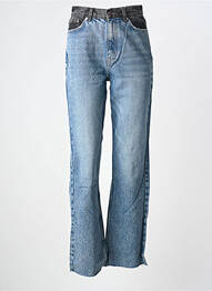 Jeans coupe large stretch taille haute bleu ONLY femme