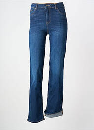 Jeans coupe droite taille haute taille haute bleu FRACOMINA femme