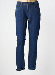Jeans coupe slim tissage brut taille normale bleu CREAM femme