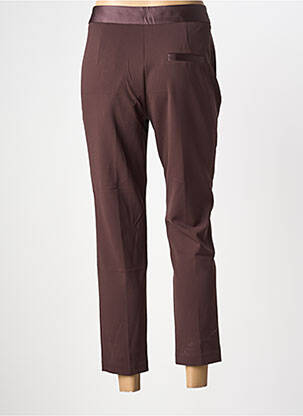 Pantalon 7/8 taille à pinces taille normale marron IMPERIAL femme