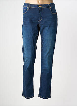 Jeans coupe slim stretch taille normale bleu FRACOMINA femme