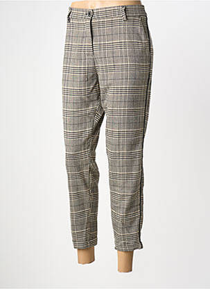 Pantalon 7/8 taille à pinces taille normale gris IMPERIAL femme