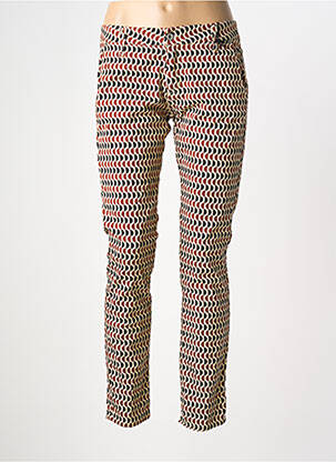 Jeans coupe slim marron PLEASE femme