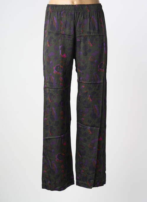 Pantalon droit taille haute taille haute vert IMPERIAL femme