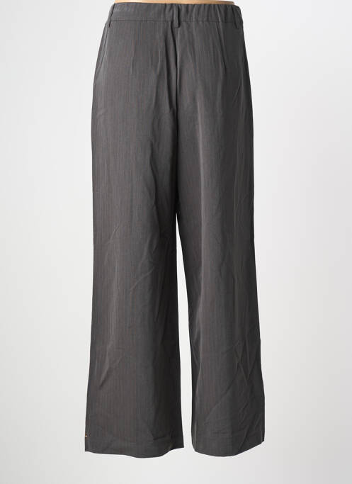 Pantalon large taille à pinces taille haute gris CREAM femme