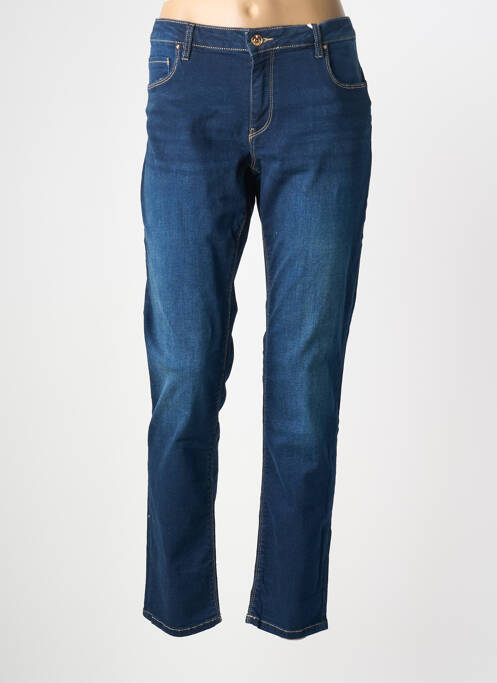 Jeans coupe slim stretch taille normale bleu FRACOMINA femme