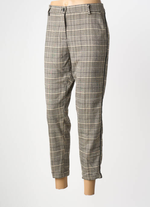 Pantalon 7/8 taille à pinces taille normale gris IMPERIAL femme