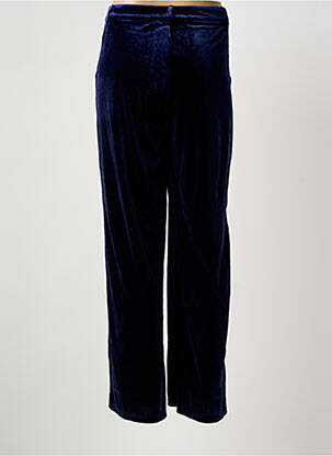 Pantalon droit stretch taille haute bleu MOLLY BRACKEN femme