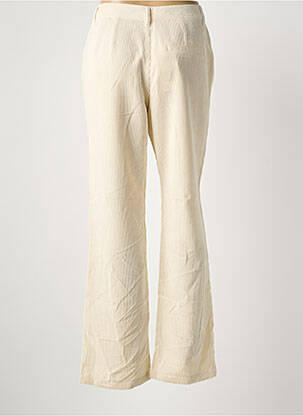 Pantalon flare stretch taille haute beige ONLY femme