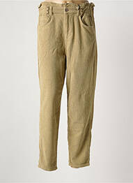 Pantalon droit stretch taille haute beige FREEMAN T.PORTER femme