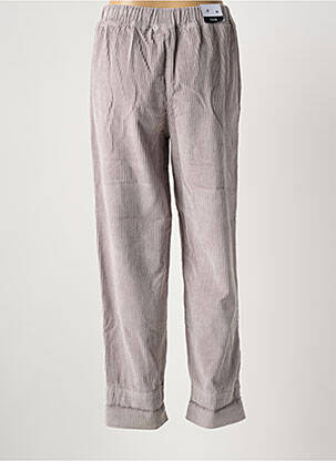 Jogging taille haute taille haute gris F.A.M. femme