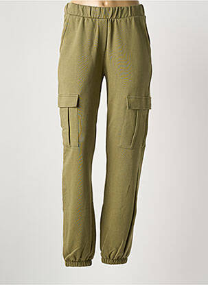 Pantalon cargo taille haute taille haute vert LOKITA femme