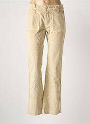 Pantalon flare beige F.A.M. femme seconde vue