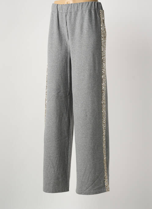 Pantalon large taille normale taille normale gris LOKITA femme