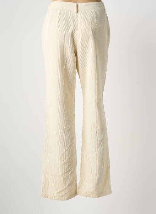 Pantalon flare stretch taille haute beige ONLY femme