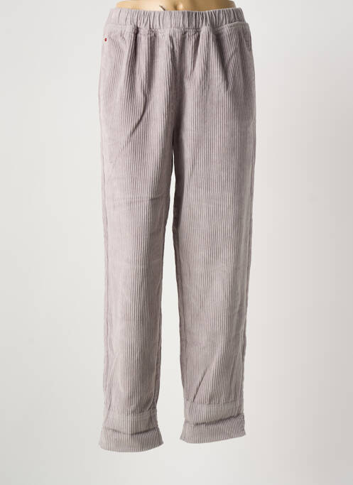 Jogging taille haute taille haute gris F.A.M. femme