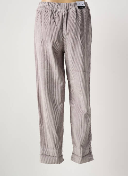 Jogging taille haute taille haute gris F.A.M. femme