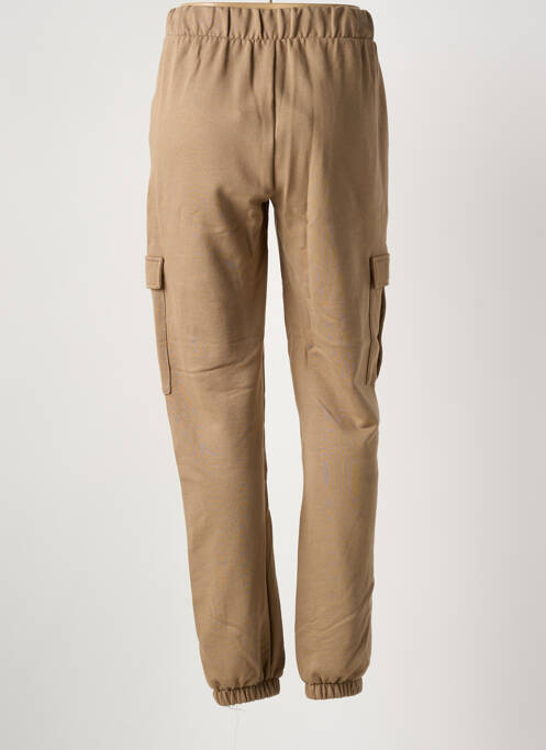 Pantalon cargo taille haute taille haute marron LOKITA femme